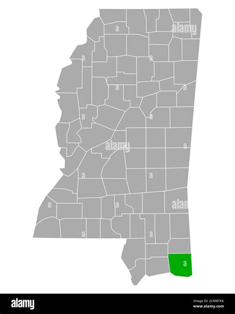 Map of Jackson in Mississippi Stock Photo - Alamy