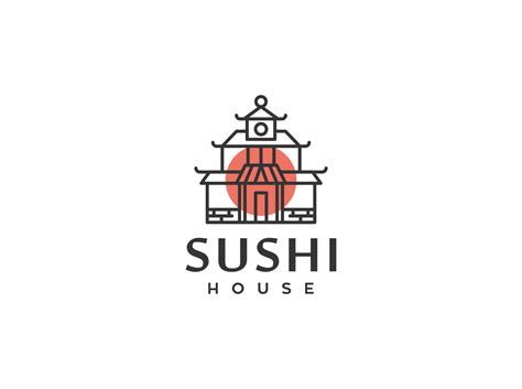 sushi house logo design by Genetypeco on Dribbble