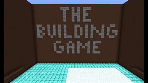 The Building Game -- Minecraft Minigame - YouTube