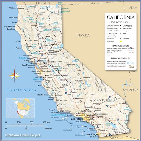 California_map | Mapa de california, California, Oregon