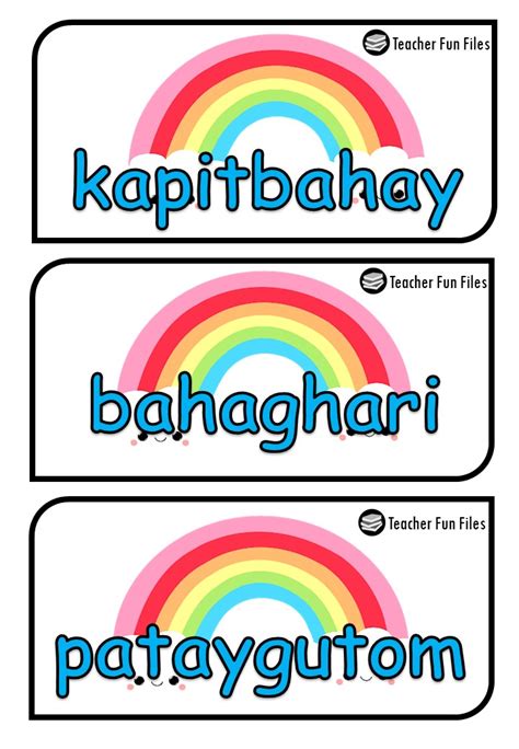 Teacher Fun Files: Tambalang Salita Flashcards