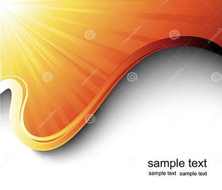 Sun-rays and Waves Illustration Stock Vector - Illustration of card ...