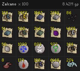 Loot From 100 Zalcano : r/2007scape