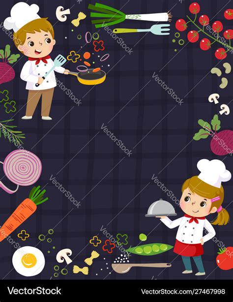 Cooking concept background Royalty Free Vector Image