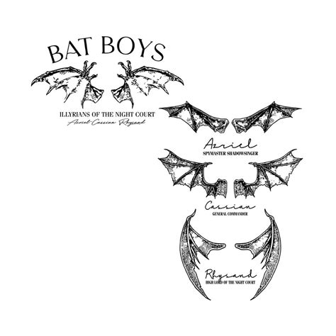 The Bat Boys Vintage Acotar SVG Digital Cricut File | Inspire Uplift