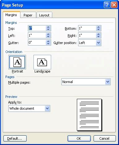 Understanding the Gutter Margin (Microsoft Word)