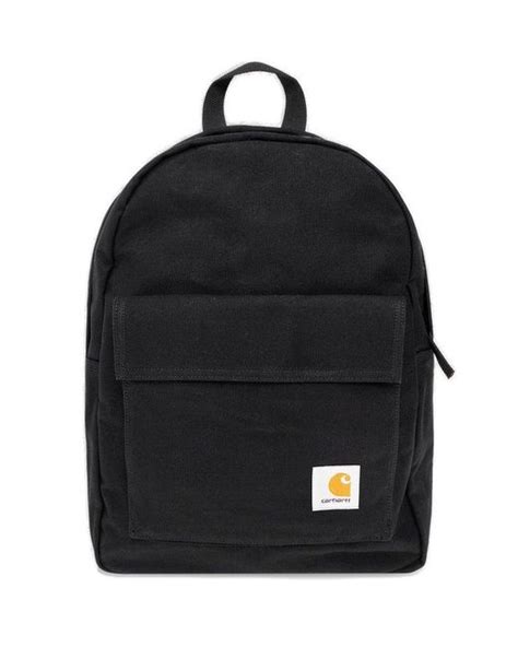 Carhartt WIP Dawn Logo Patch Zipped Backpack in Black for Men | Lyst