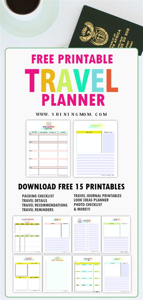 Travel Planner Printable