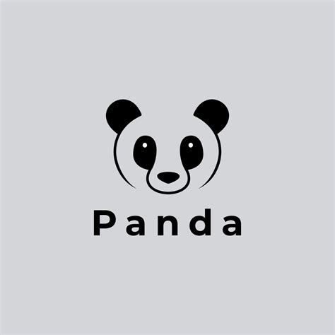 Cute Panda Logo 17048924 Vector Art at Vecteezy