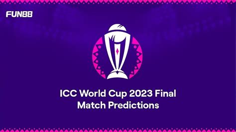 ICC World Cup 2023 Final Match: Predictions and Insights - Deepaksingh ...