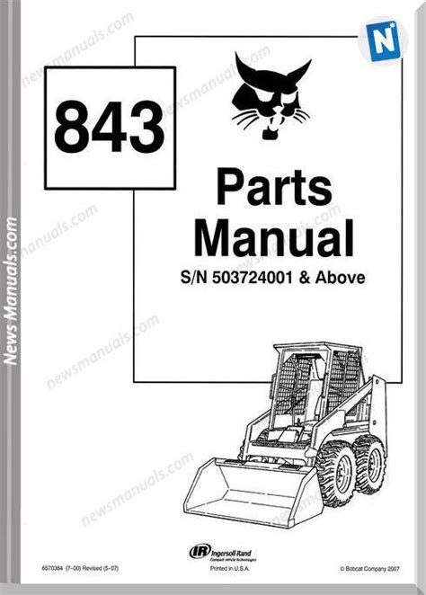 Bobcat 843 Parts Manual