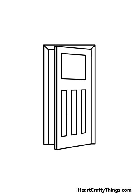 easy drawing of a door - onlineteacherartillustration