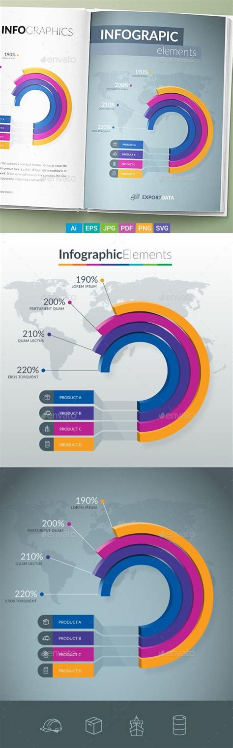 Infographic Elements - Pie Chart | 3 d