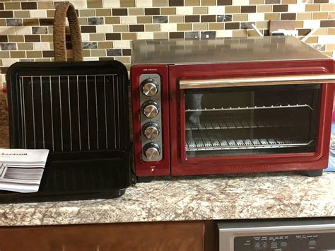 Red KitchenAid Convection Toaster Oven