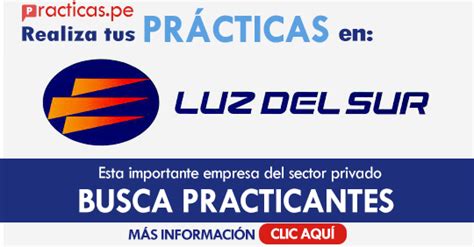 LUZ DEL SUR: Convocatoria para Practicante Fonoluz 07 en Lima