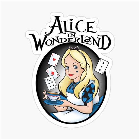 Alice in Wonderland Sticker by gothicrose10 in 2021 | Alice in wonderland, Vinyl sticker, Stickers