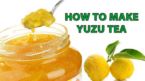 How to make Yuzu cha Tea japanese citrus fruit's tea Yujacha 유자차 ゆず茶 ...