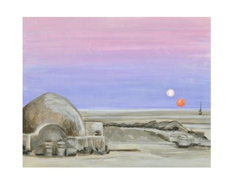 Tatooine Landscape 8.5 x11 print