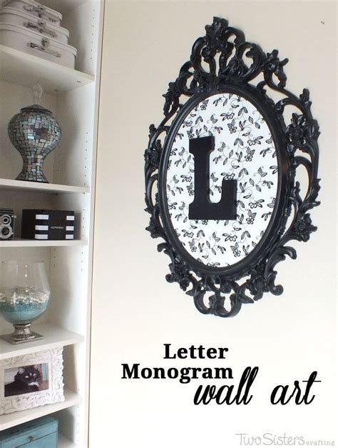 Letter Monogram Wall Art | Monogram wall decor, Monogram wall, Monogram ...