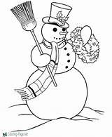 Snowman Coloring Pages sketch template
