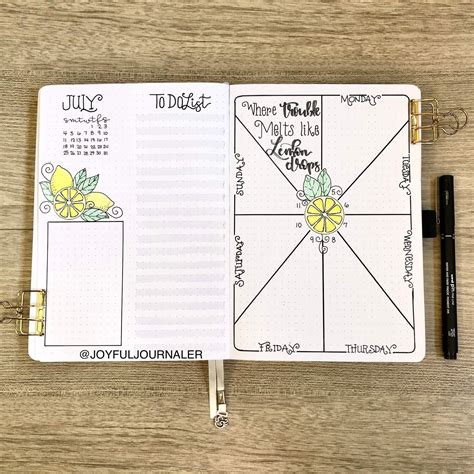 29 Inspiring Bullet Journal Weekly Spread Ideas — Joyful Journaler