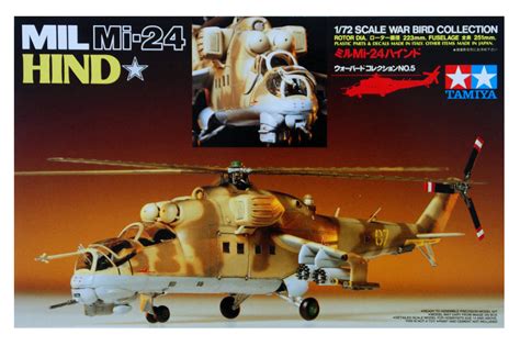 1:72 Scale Tamiya Mil Mi-24 Hind Helicopter Model Kit # - Kent Models