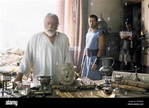 Film Still / Publicity Stills from "Gladiator" Oliver Reed, Russell Crowe © 2000 Universal Photo ...