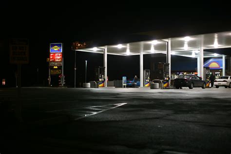 photography gas station night - Google Search | Gas station, Scenes, Street view