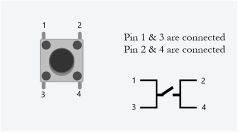 4 Pin Push Button Schematic