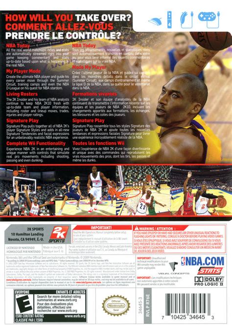 NBA 2K10 Box Shot for Wii - GameFAQs