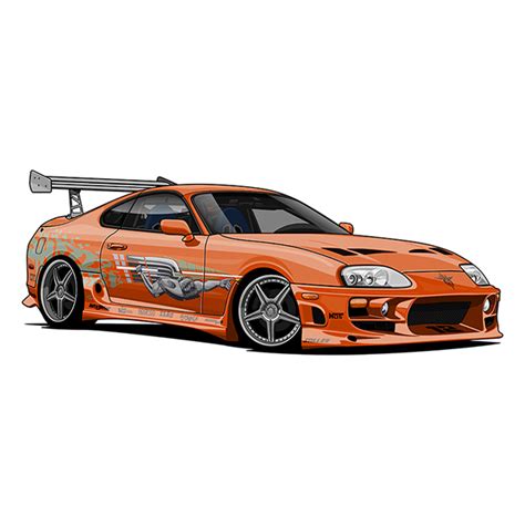 Toyota Supra Mark IV Twin Turbo vector art :: Behance