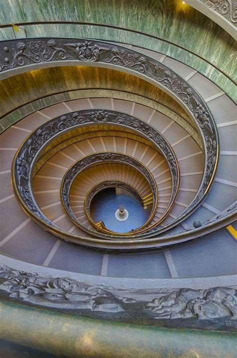 Colorful Vatican Museum Stairs [1358 x 2048] [OC] : r/CityPorn