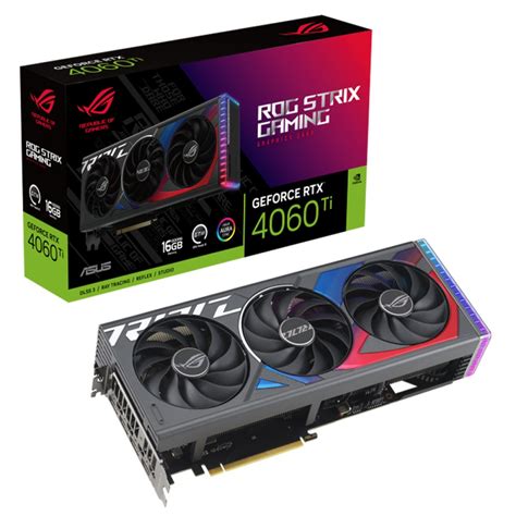 Placa de Vídeo Asus ROG Strix NVIDIA GeForce RTX 4060 Ti, 16GB, GDDR6 ...