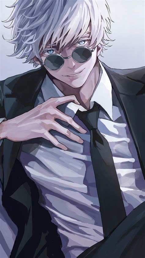 #7.3062, Jujutsu Kaisen, Satoru Gojo, Sunglasses, 4K Wallpaper PC Desktop