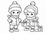Classic Christmas Coloring Page  sketch template