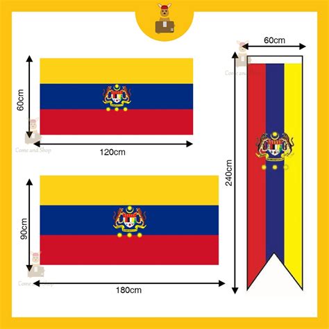 Malaysia Flag Jalur Gemilang Bendera Malaysia Bendera Negeri Bendera States Flag Nylon | Shopee ...