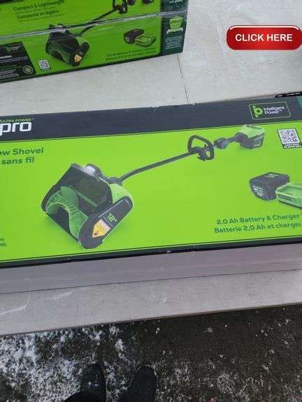 Greenworks 80v cordless snow shovel - Rideau Auctions