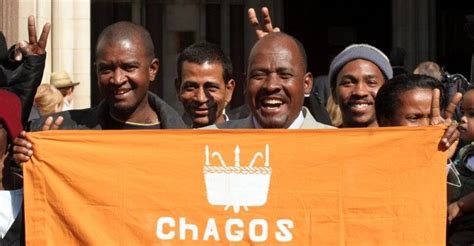 A file picture from May 2006 shows Chagossians celebrating after a ...