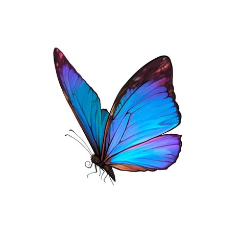 Premium Vector | Vector realistic drawing of beautiful butterfly, monarch butterfly, moth