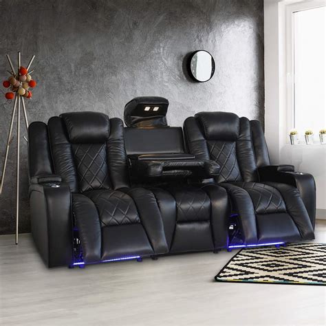 Buy Valencia Oxford Home Theater Seating | 11000 Top Grain Black ...