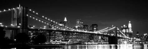 Poster noir et blanc du pont de Brooklyn à New York - acheter Poster ...