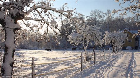 Winter Farm Wallpaper - WallpaperSafari