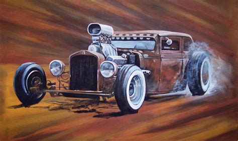 Rat Rod Painting at PaintingValley.com | Explore collection of Rat Rod ...