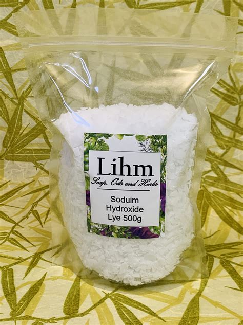 Sodium hydroxide 500g - Soap Oils & Herbs