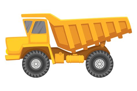 Dump Truck Cartoon Icon. Industrial Vehi Graphic by onyxproj · Creative ...