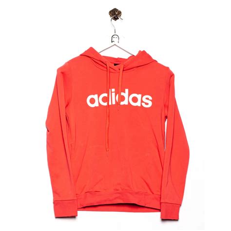 Adidas Vintage adidas Hoodie Logo Print Red | Grailed