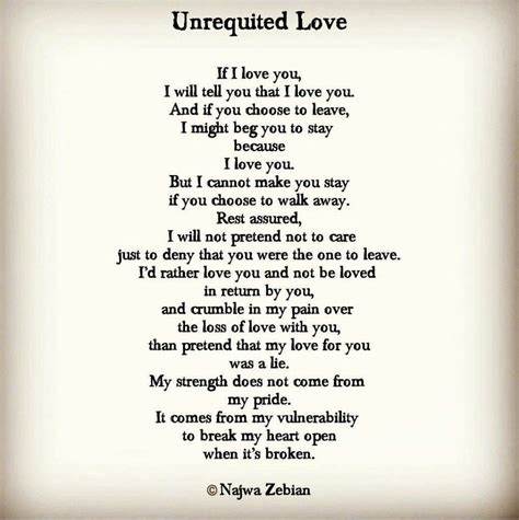 Unrequited Love -- Najwa Zebian