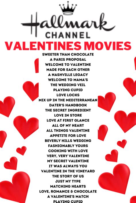 Best 2023 Hallmark Valentines Movie List: Free Printables - Lola Lambchops