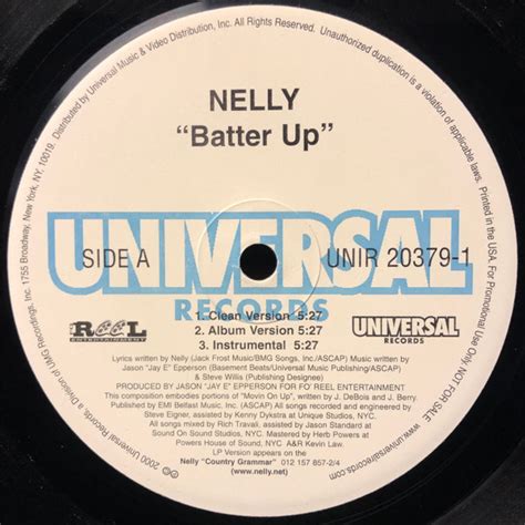 Nelly - Batter Up (2000, Vinyl) | Discogs