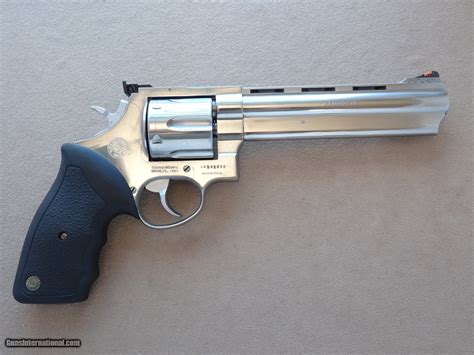 Vintage Taurus Model 44 Revolver in .44 Magnum w/ 6.5" Ported Barrel ** Nice Stainless Steel ...